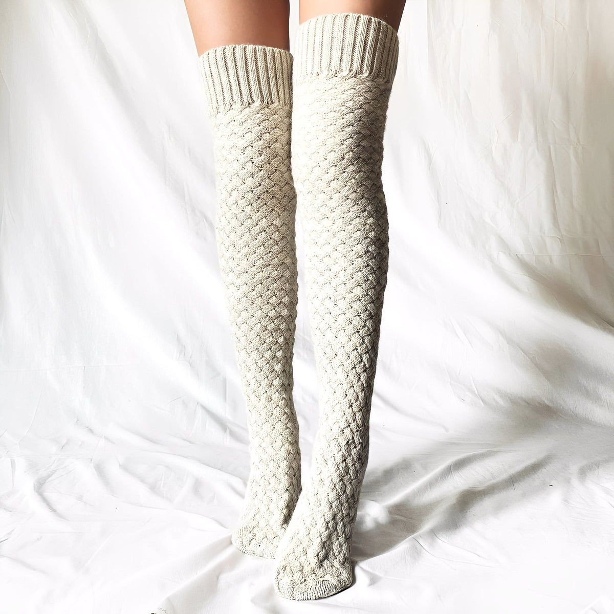 Madeline - Épaisses, chaudes chaussettes hautes pour femmes