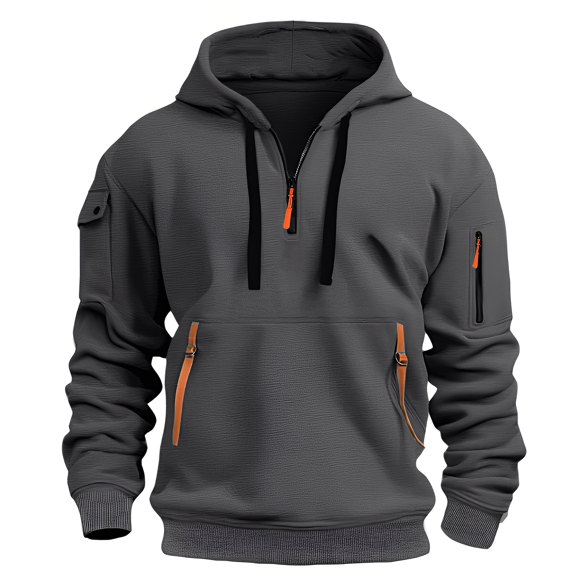 Burton - Hoodie décontracté avec demi-fermeture éclair pour hommes