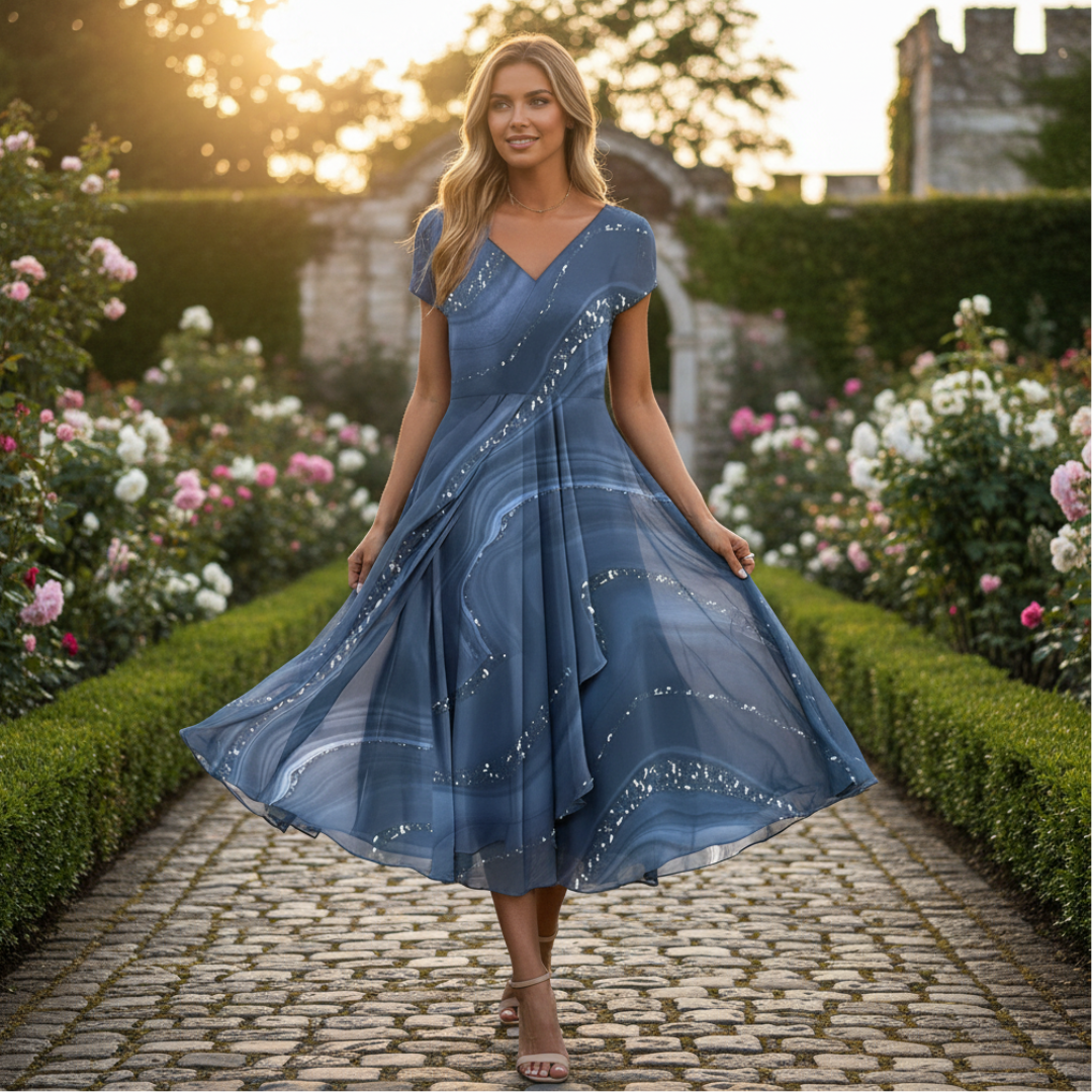 Eliana - Robe Élégante à Col en V
