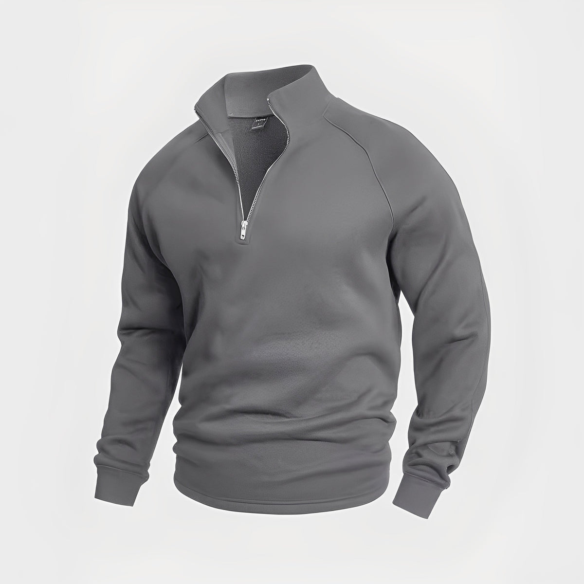 Wiley - Sweat-shirt confortable pour hommes avec fermeture éclair