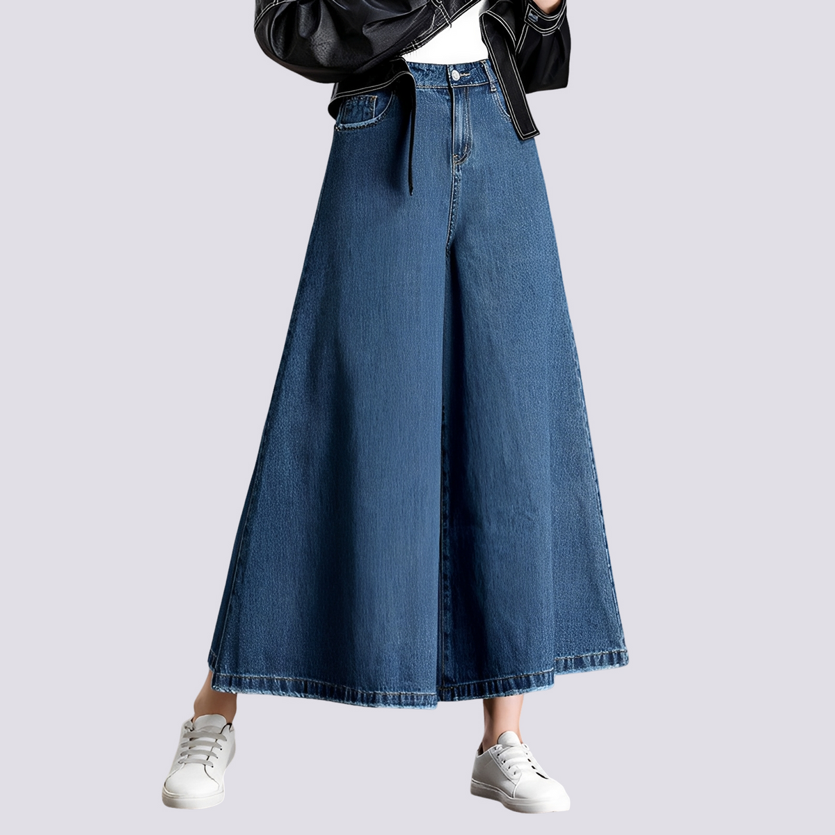 Cassie - Jean chic à jambes larges pour femmes