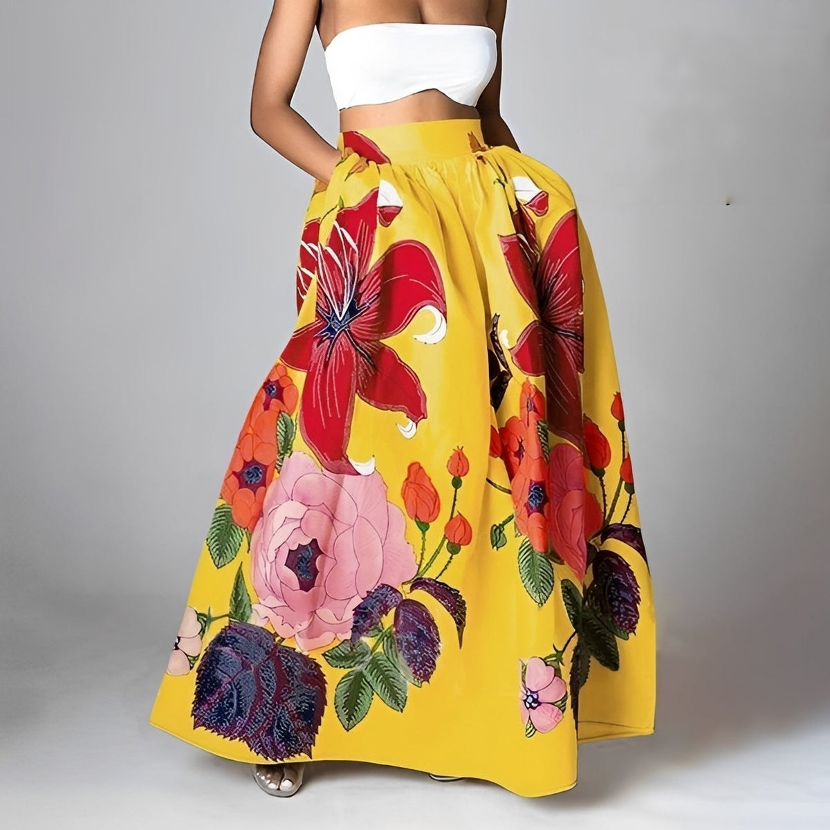 Jessica - Jupe bohème élégante à taille haute pour femmes