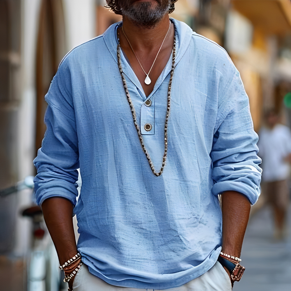 Xavier - Chemise ample d'été pour homme