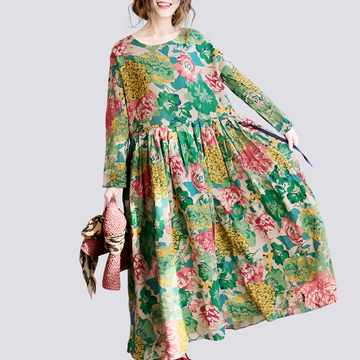 Terry - Robe maxi élégante à imprimé floral pour femme