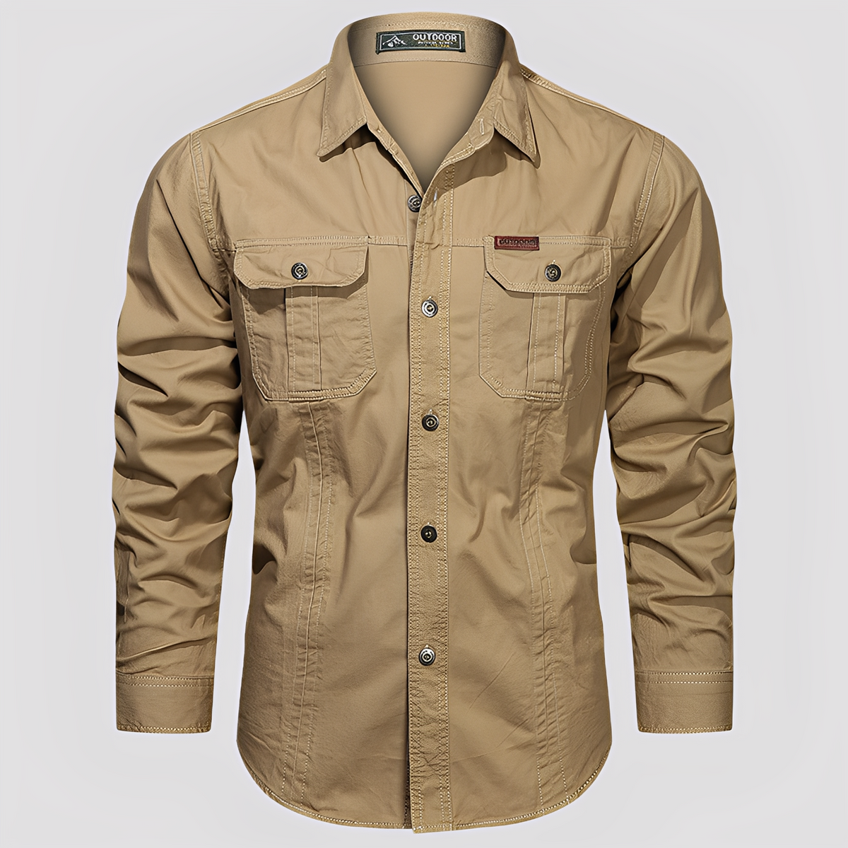 Ranulph - Chemise Cargo à Manches Longues pour Hommes