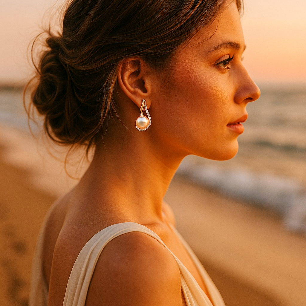 Bea – Boucles d'oreilles en perles