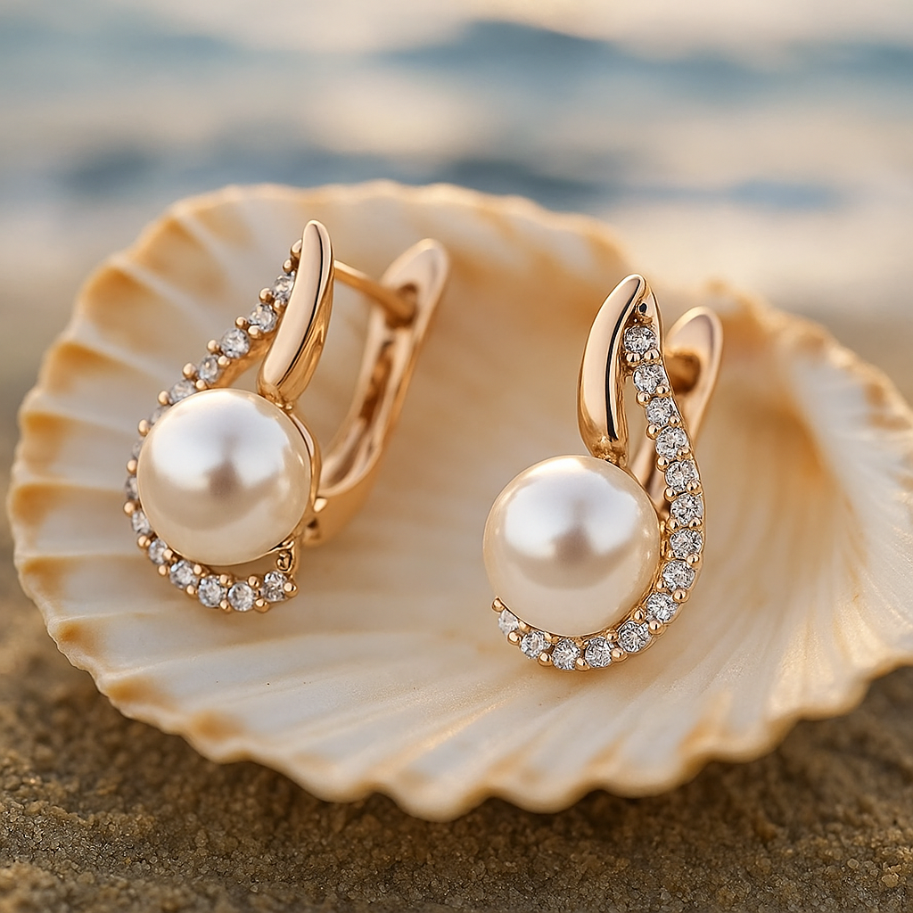 Bea – Boucles d'oreilles en perles
