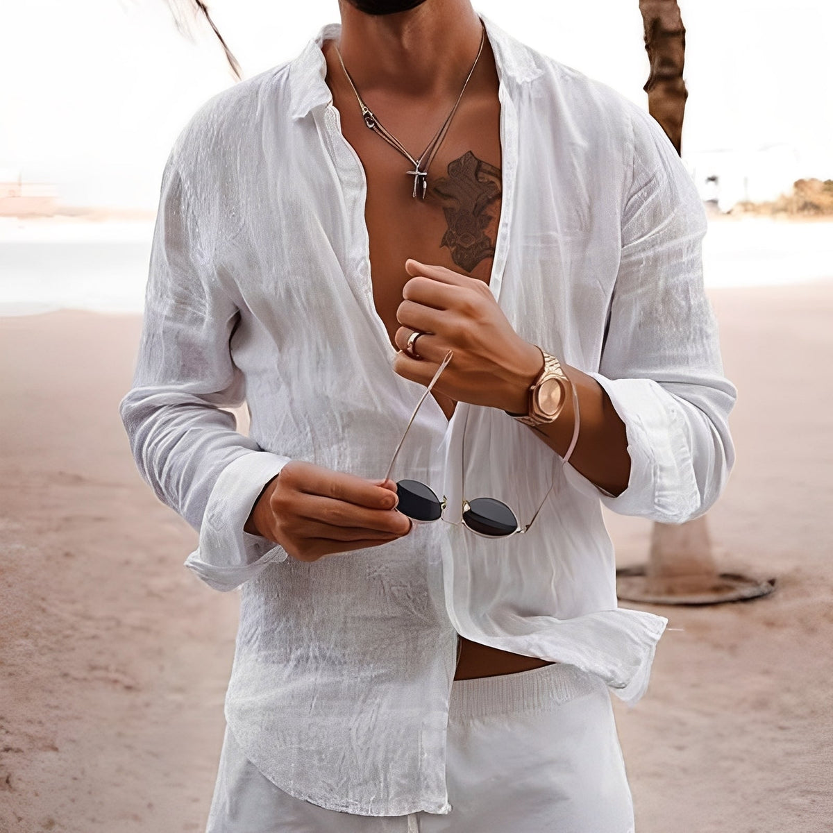 Rupert - Chemise décontractée et large pour hommes