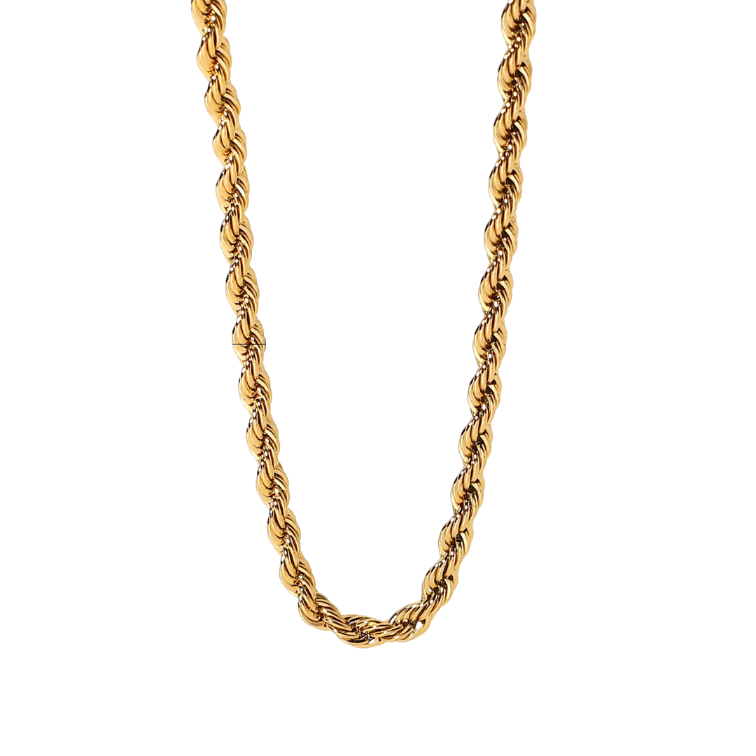 Isla – Collier en chaîne ondulée avec effet tordu