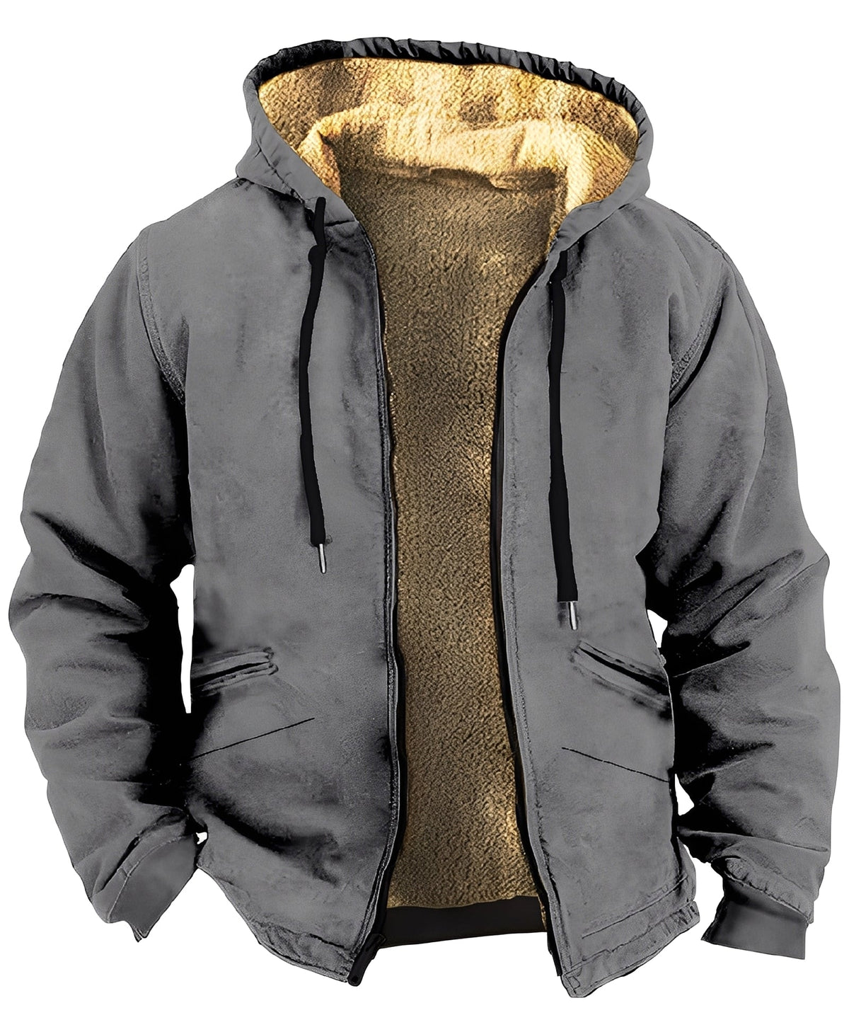 Mervin - Veste en velours colorée avec capuche pour hommes