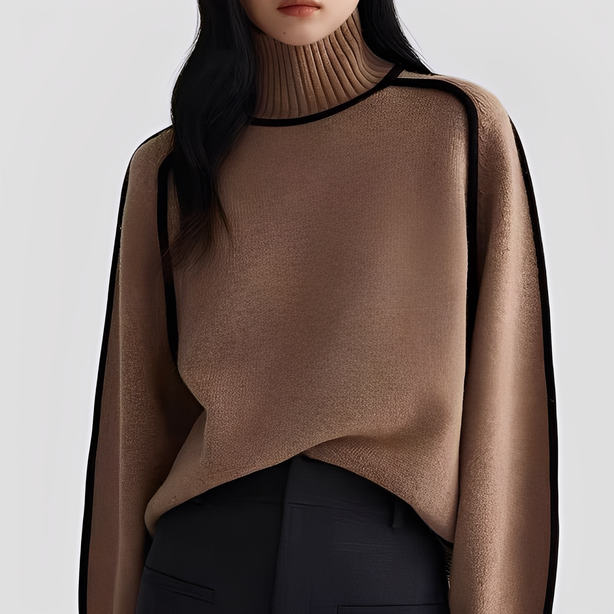 Azalea - Pull avec col roulé, chic et chaud