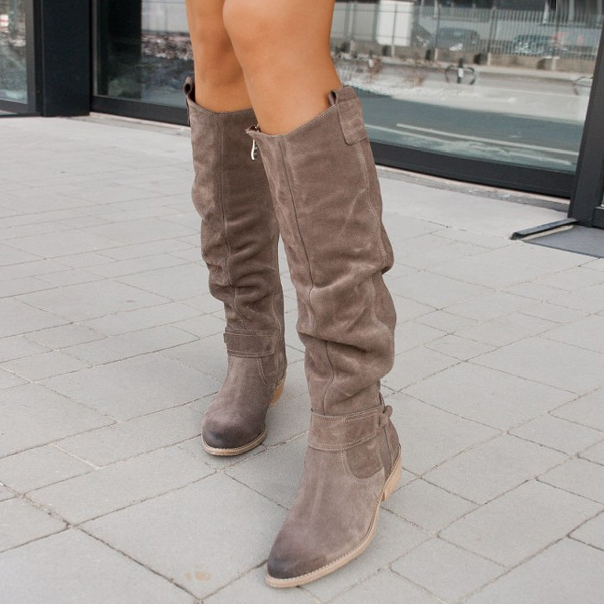 Terina – Bottes décontractées jusqu'au genou pour femmes