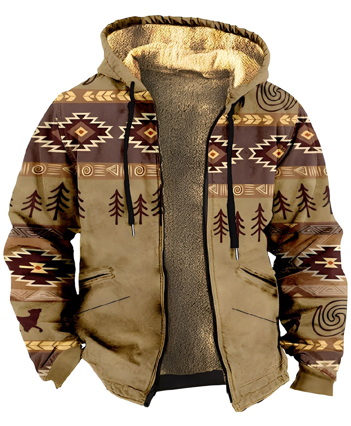 Mervin - Veste en velours colorée avec capuche pour hommes