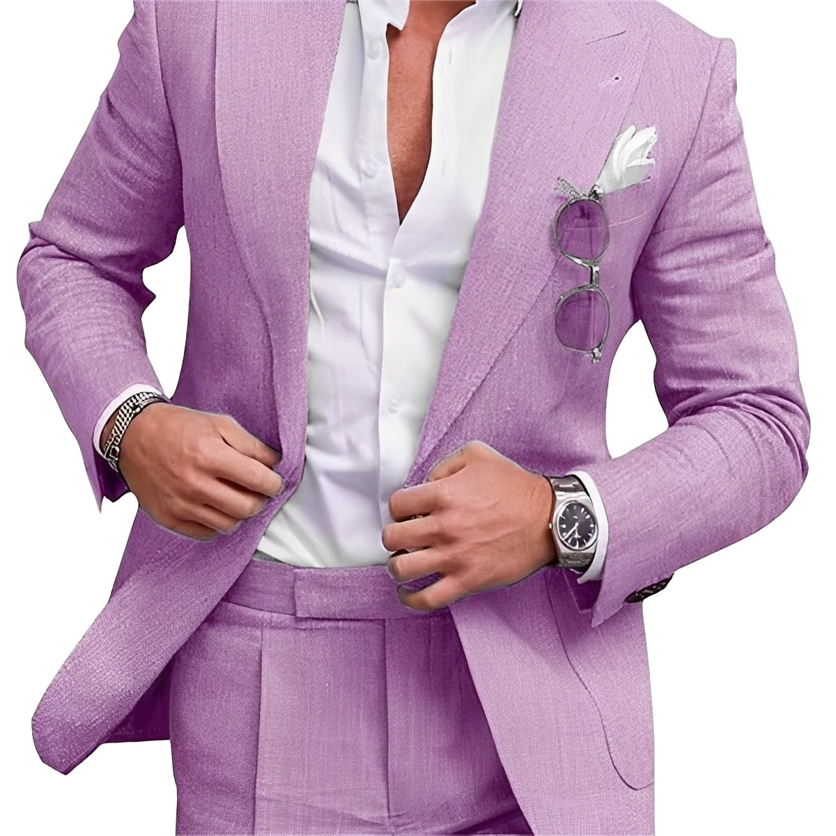 Kevin - Veste formelle à un bouton pour hommes