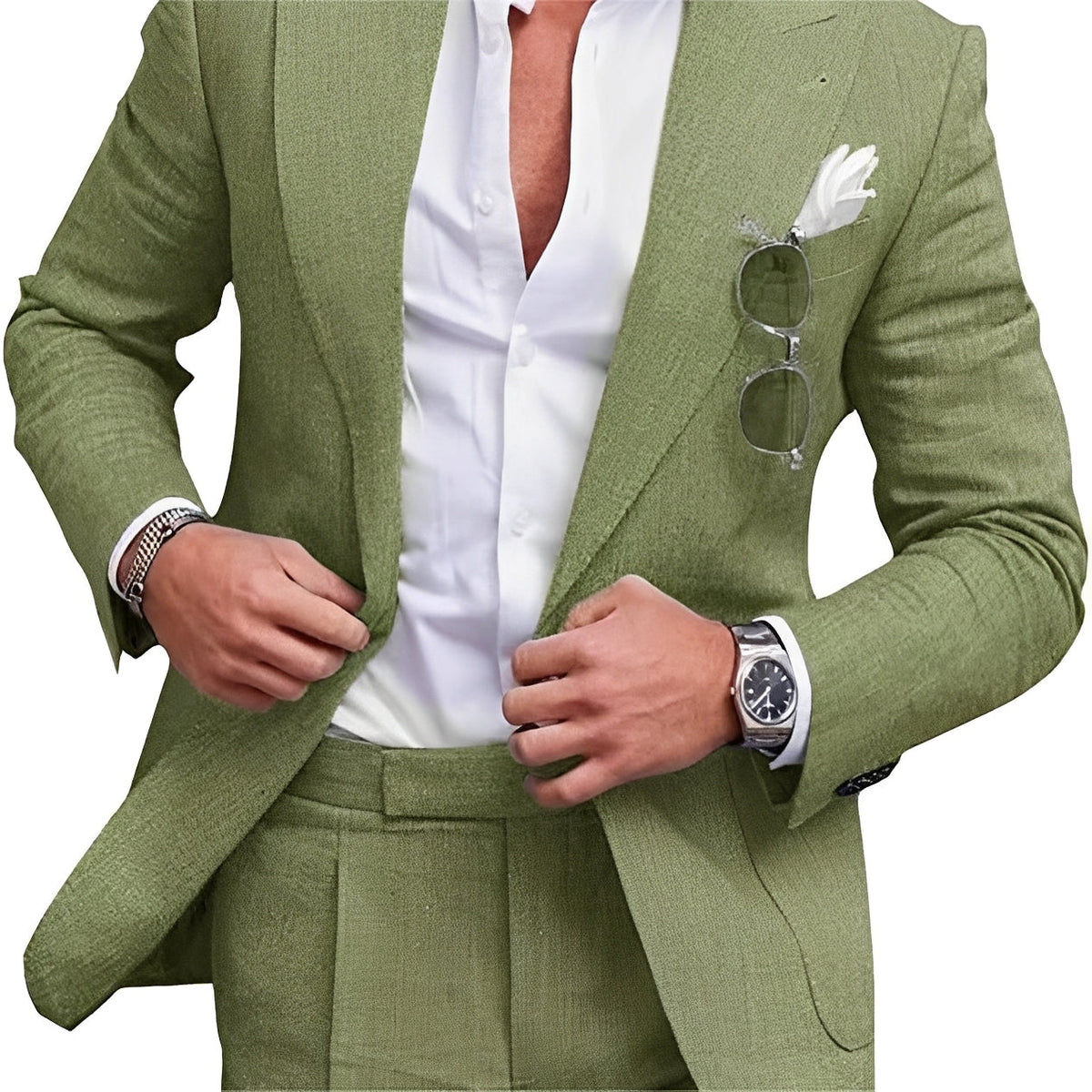 Kevin - Veste formelle à un bouton pour hommes