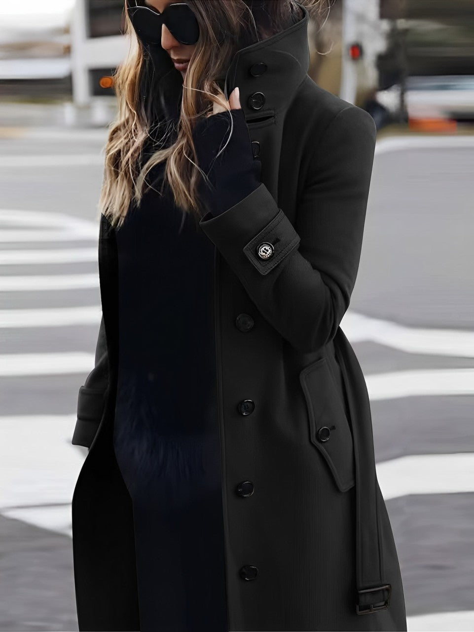 Lydia - Manteau en laine intemporel à coupe ajustée