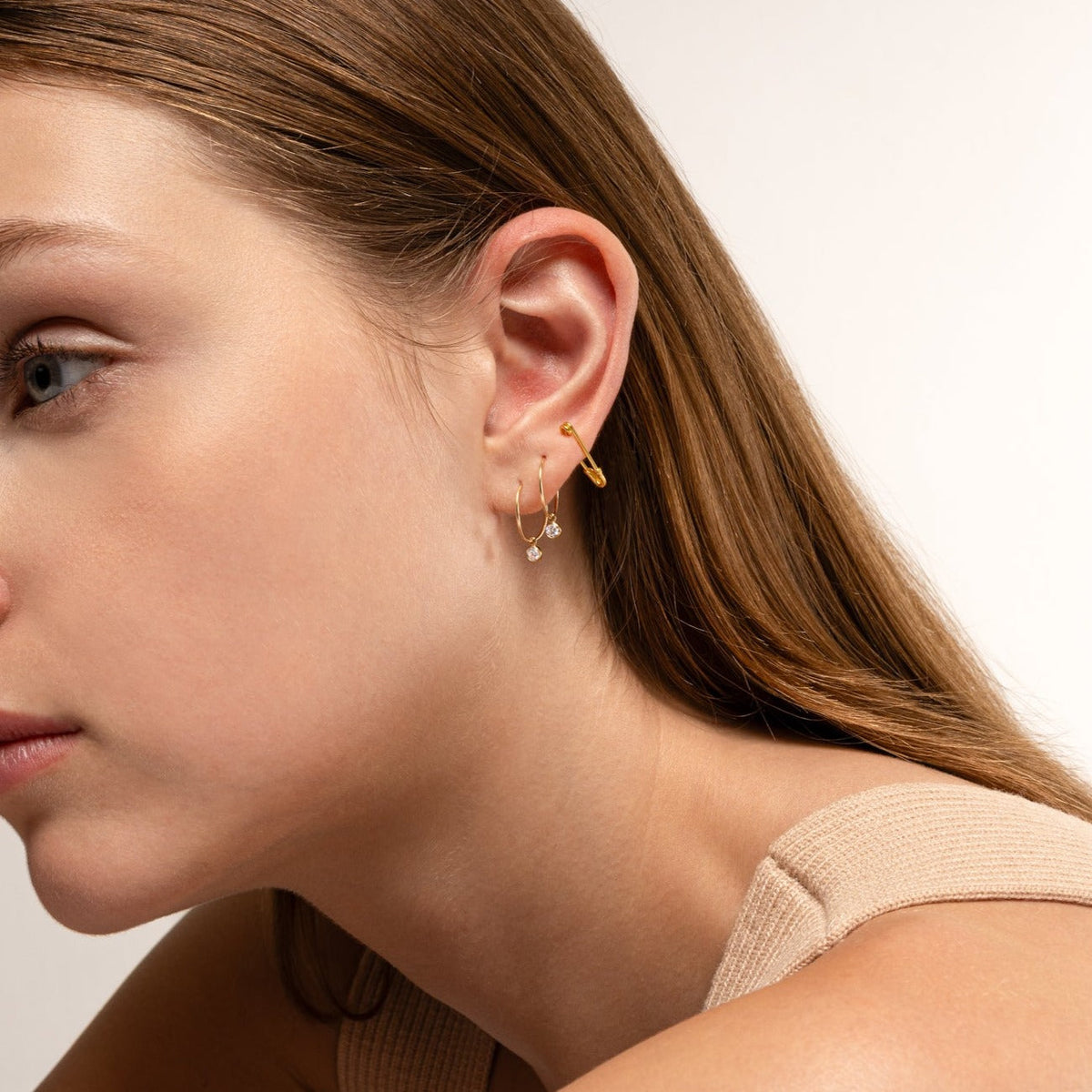 Eden - Petites boucles d'oreilles de sécurité