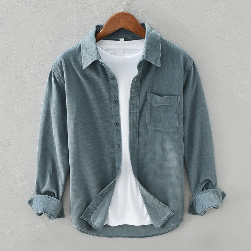 Samuel - Chemise surchemise décontractée à manches longues pour hommes