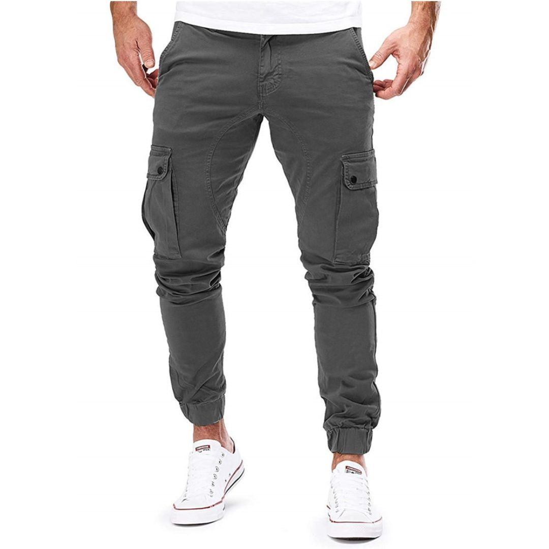 Jayden - Pantalon cargo contemporain avec coupe mince