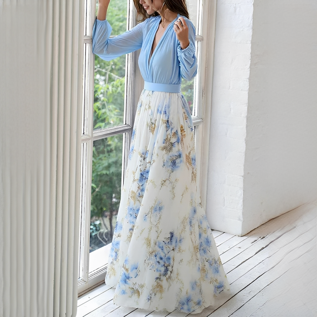 Mitchellie - Robe chic à décolleté en V pour femme