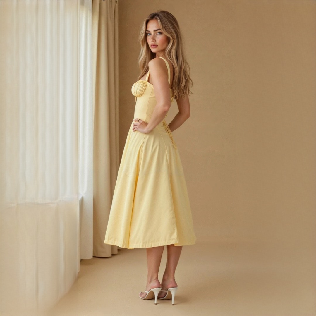 Liana - Robe midi élégante
