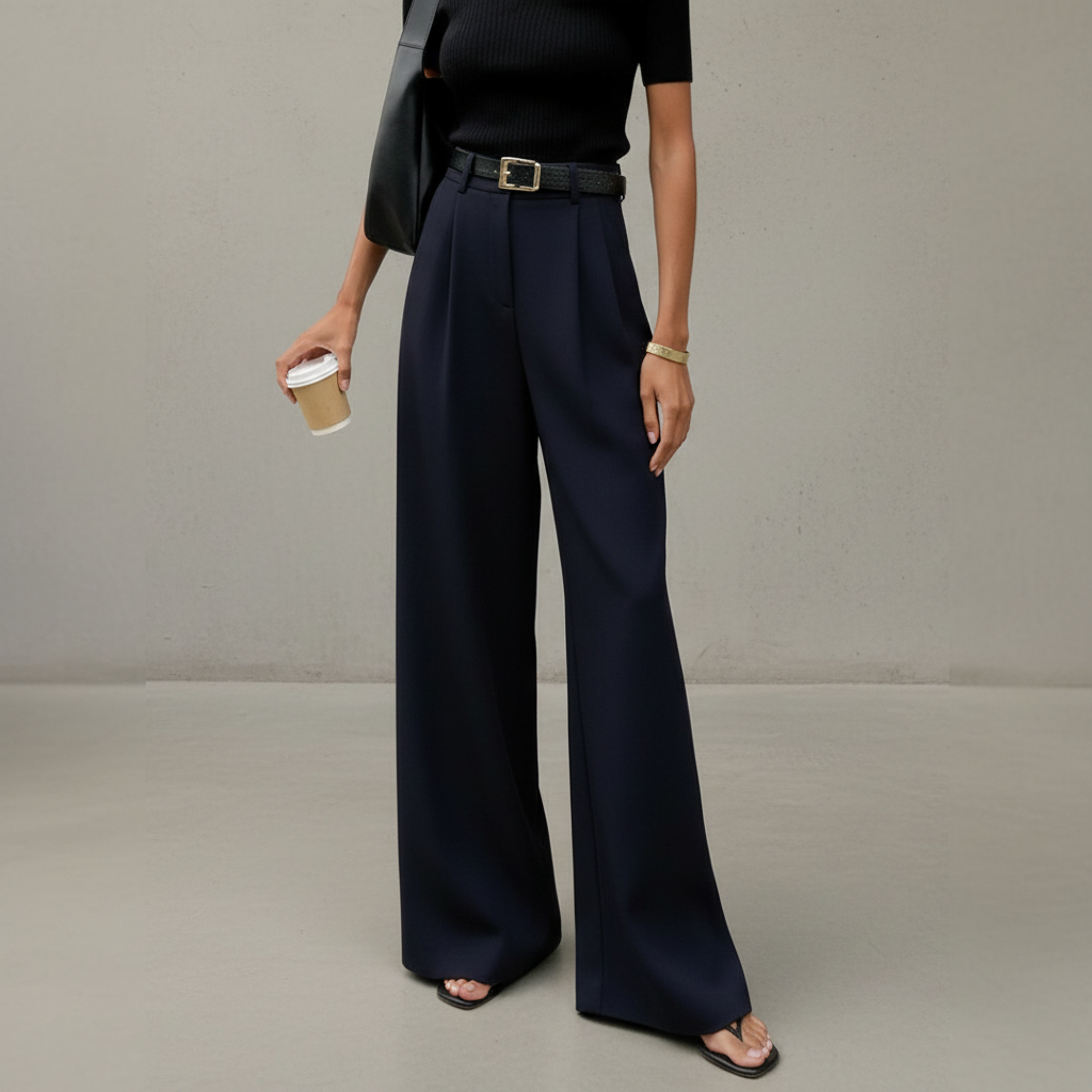 Marlene - Pantalon chic à jambes larges