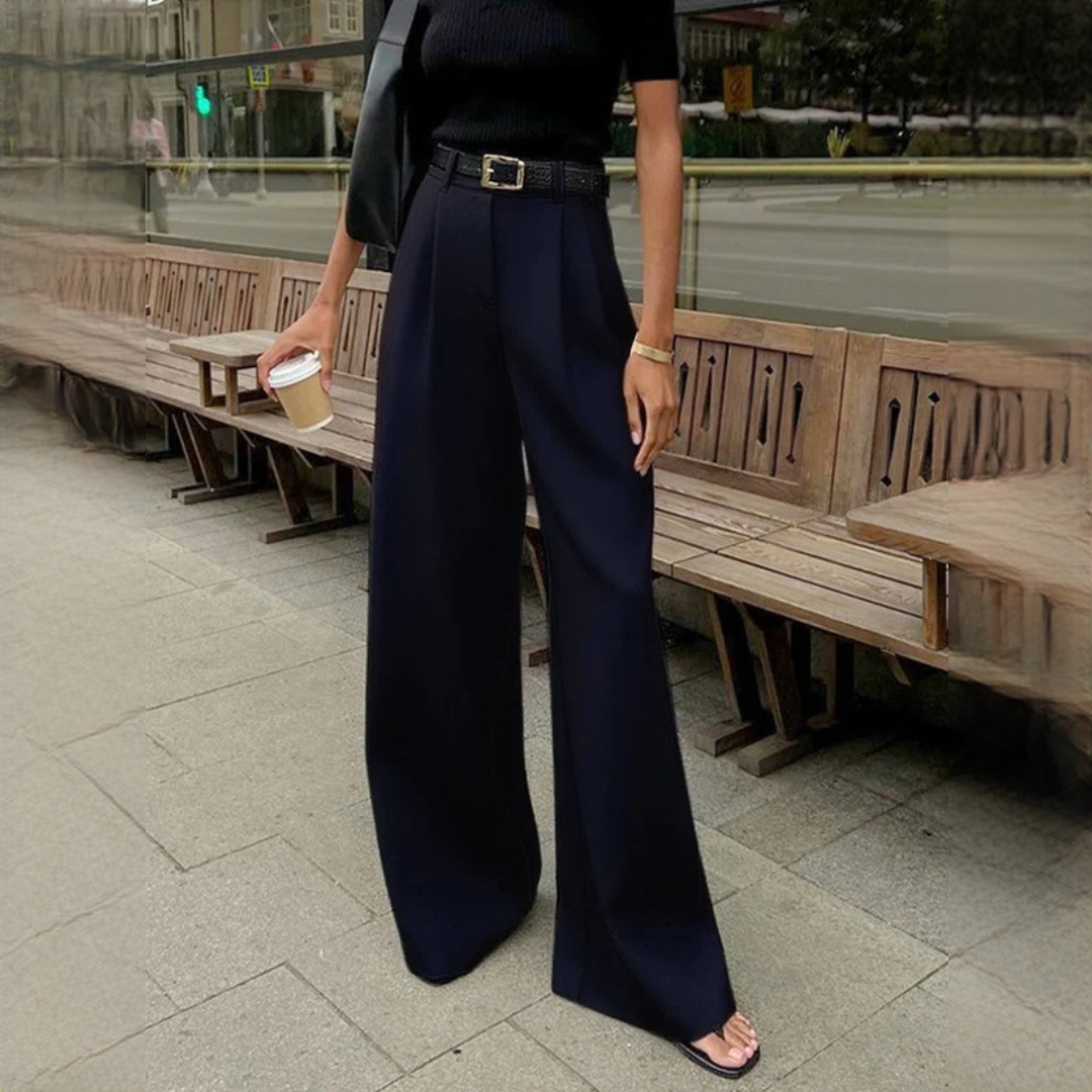 Marlene - Pantalon chic à jambes larges