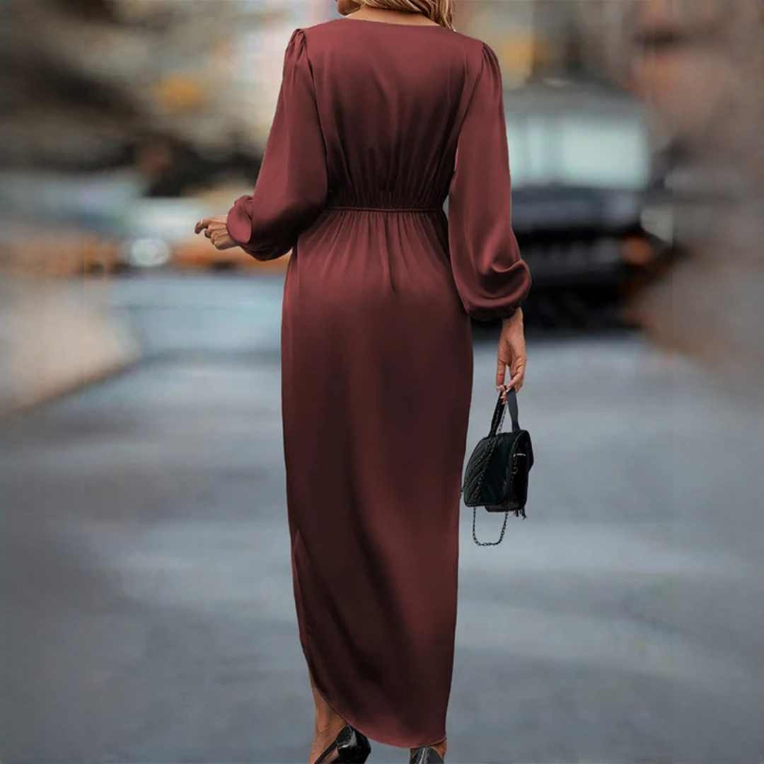 Leona - Robe chic à manches longues