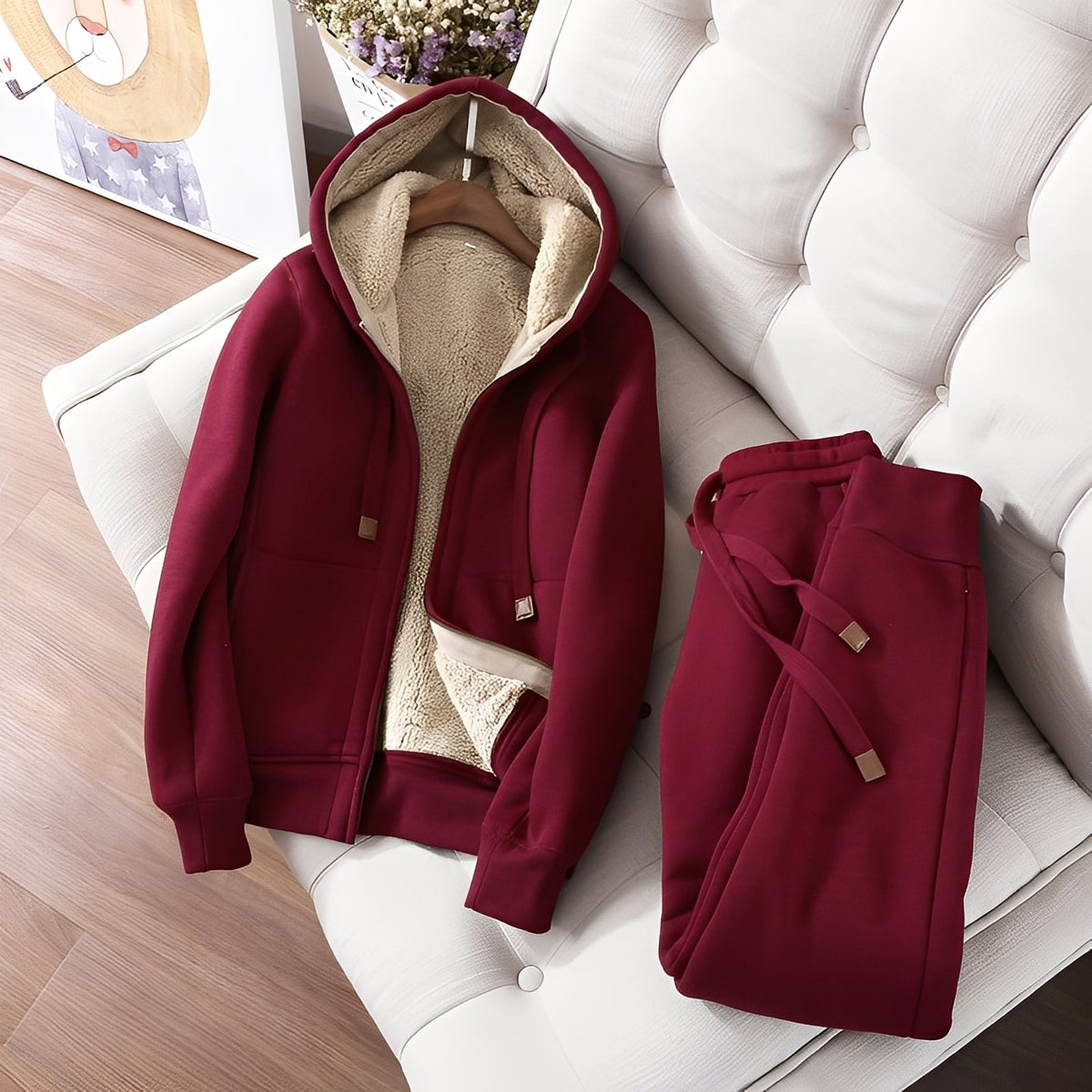 Nadine - Set pantalon élégant et douillet