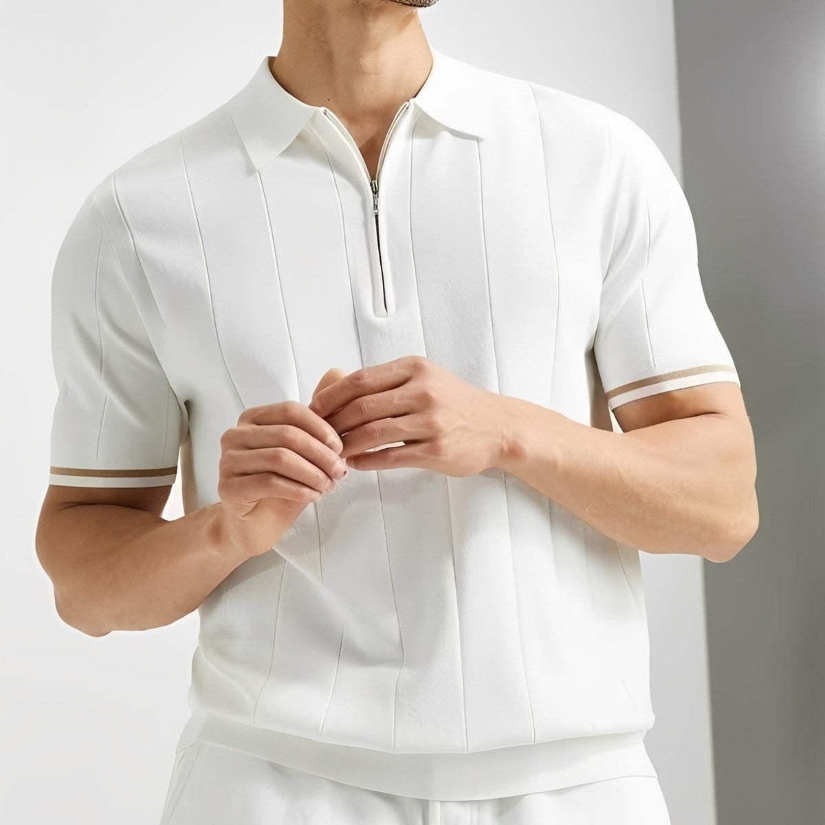 Josh - Polo à rayures élégant pour hommes
