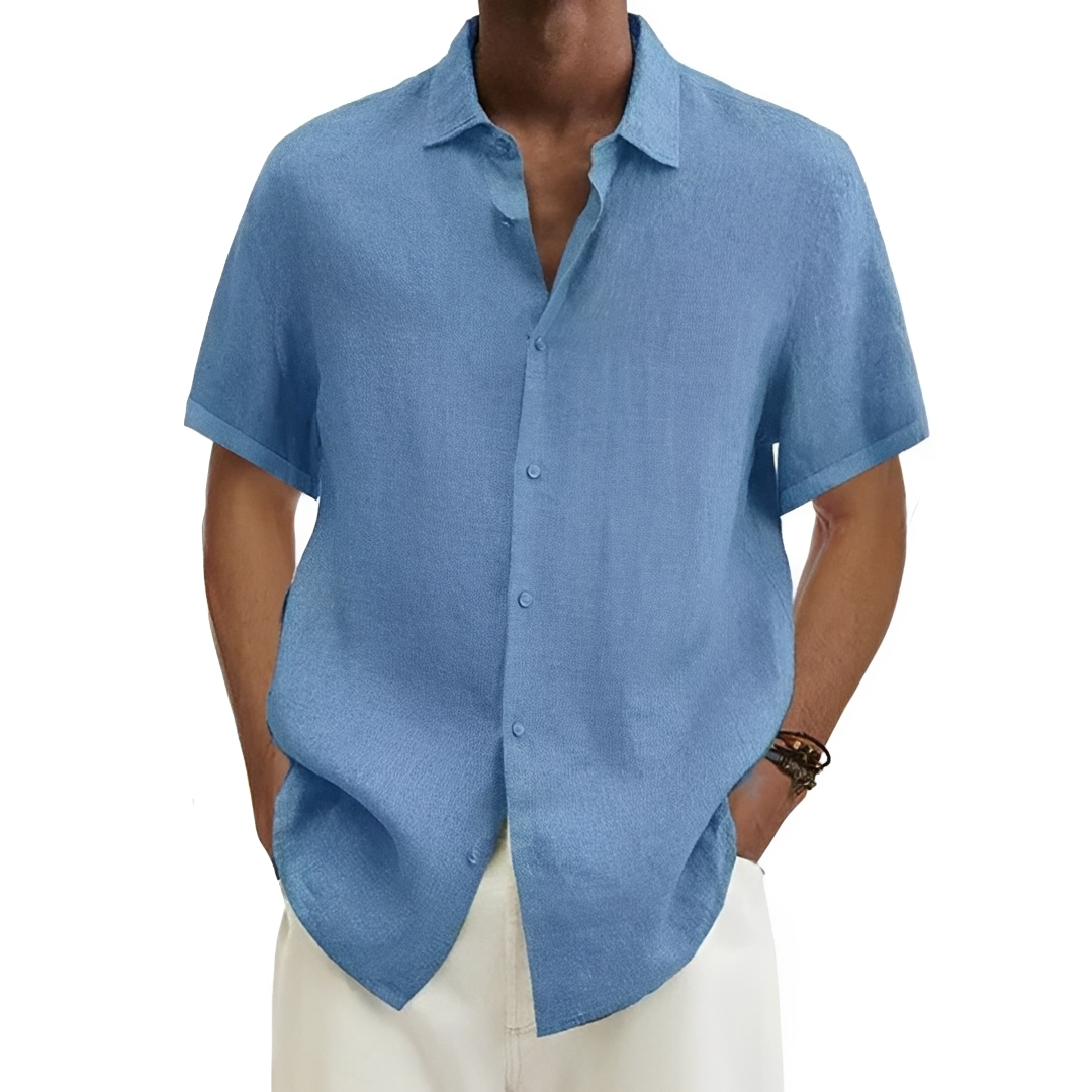 Aamon - Chemise d'été aérée pour homme