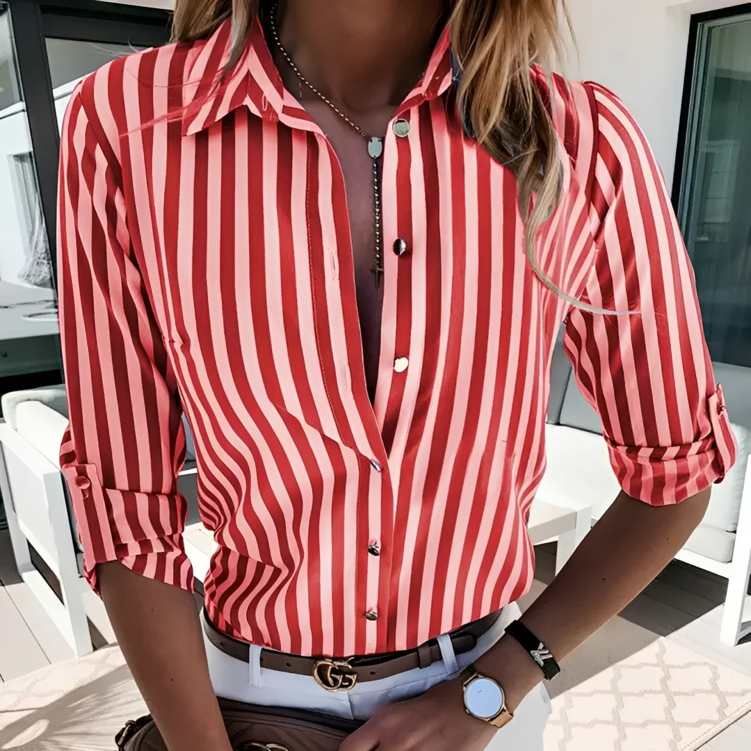 Corena - Chemisier rayé chic pour femme