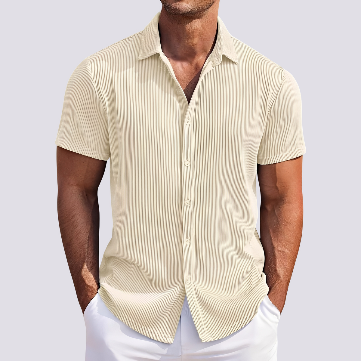 James - Chemise à rayures élégante pour hommes