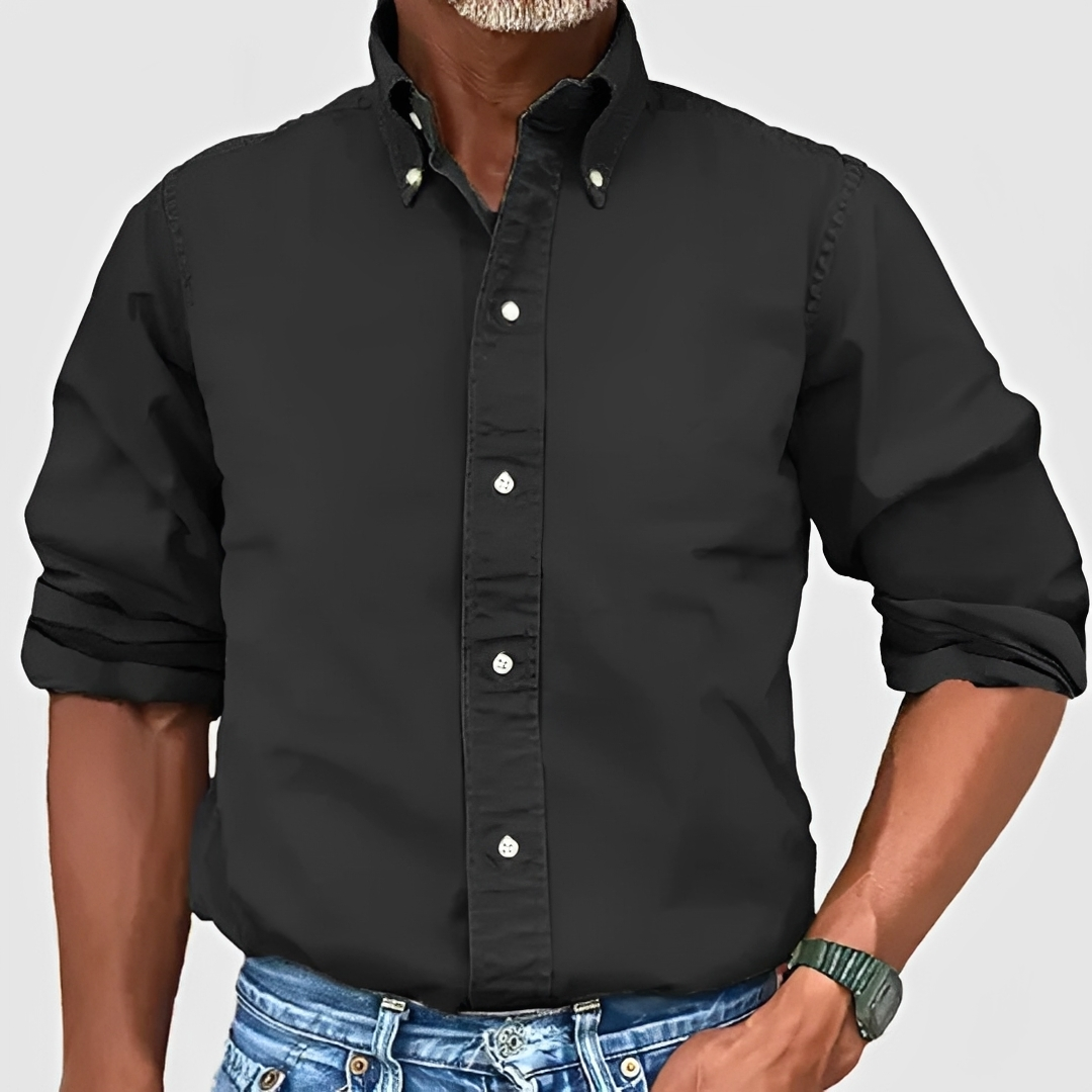 Edmond - Chemise classique à manches longues pour homme