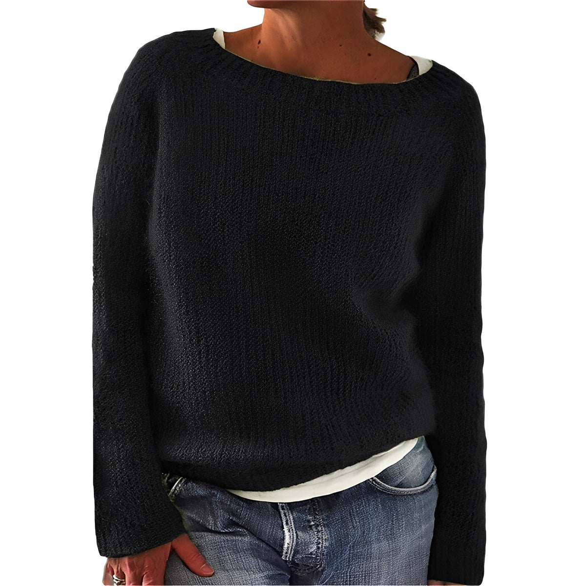 Angelia - Pull chaud et décontracté en tricot doux pour femmes