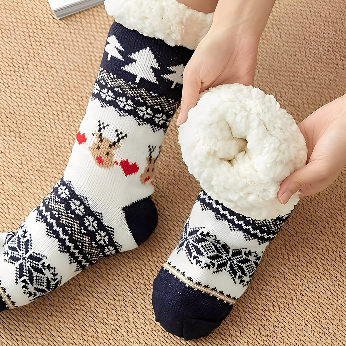Kassia - Chaussettes de Noël chaudes pour femmes