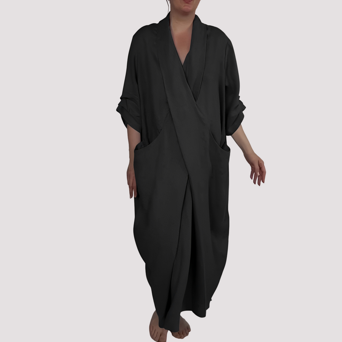 Alicia - Robe longue évasée avec poche pour femmes