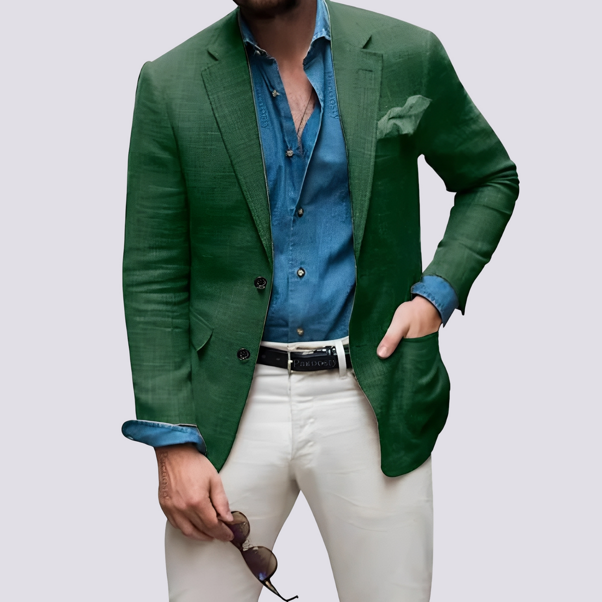 Glenn - Veste raffinée pour hommes avec boutons