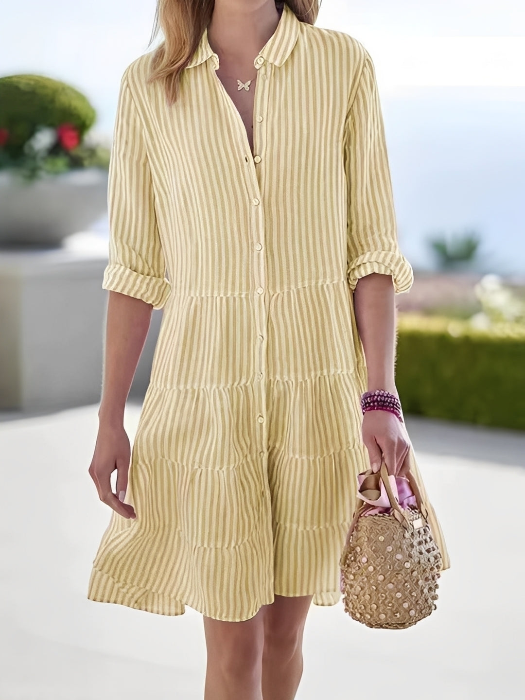 Arabella - Mini-robe à rayures élégante pour femmes