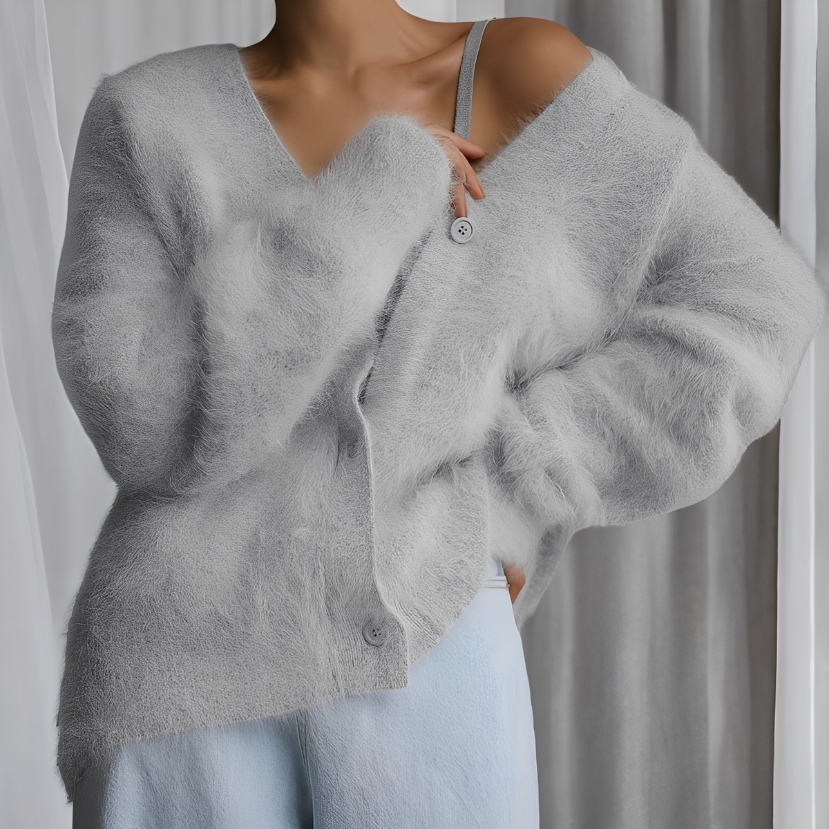 Emberly - Pull pour femmes, coupe décontractée et ample