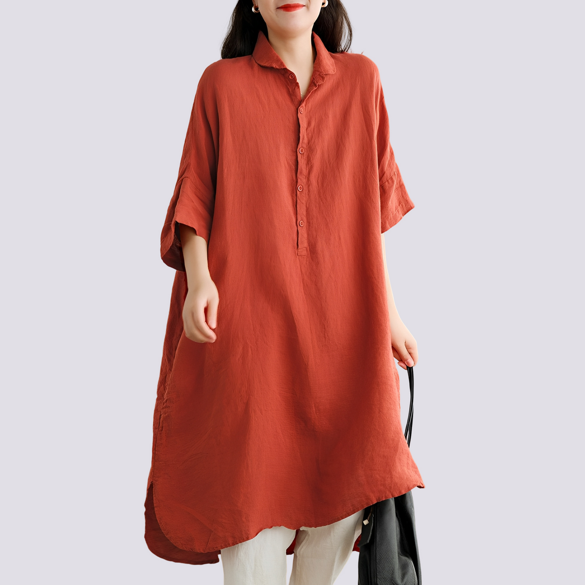 Deborah - Robe-chemise large et décontractée pour femmes
