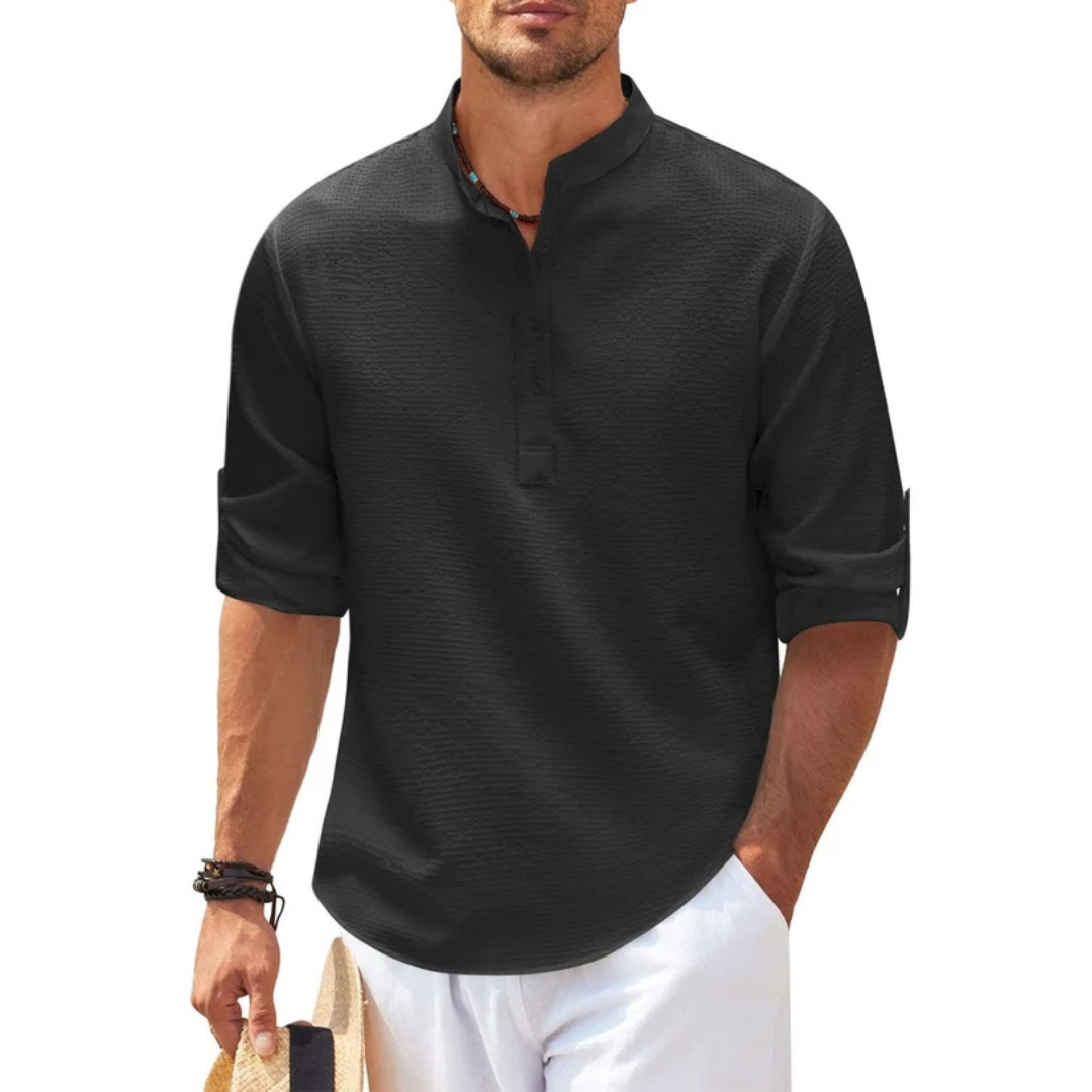 Cormac - Chemise tendance avec demi-patte de boutonnage