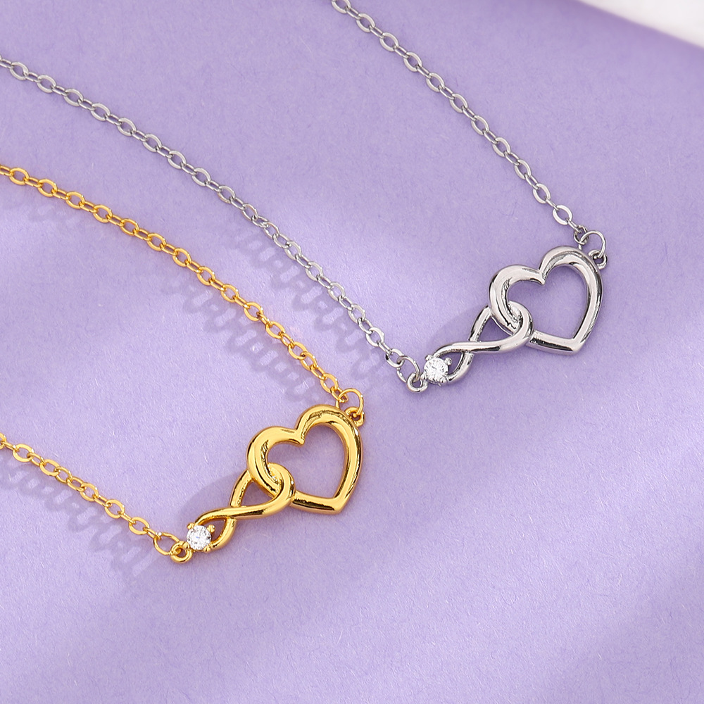 Bracelet Cœur Infini - Bracelet délicat en CZ
