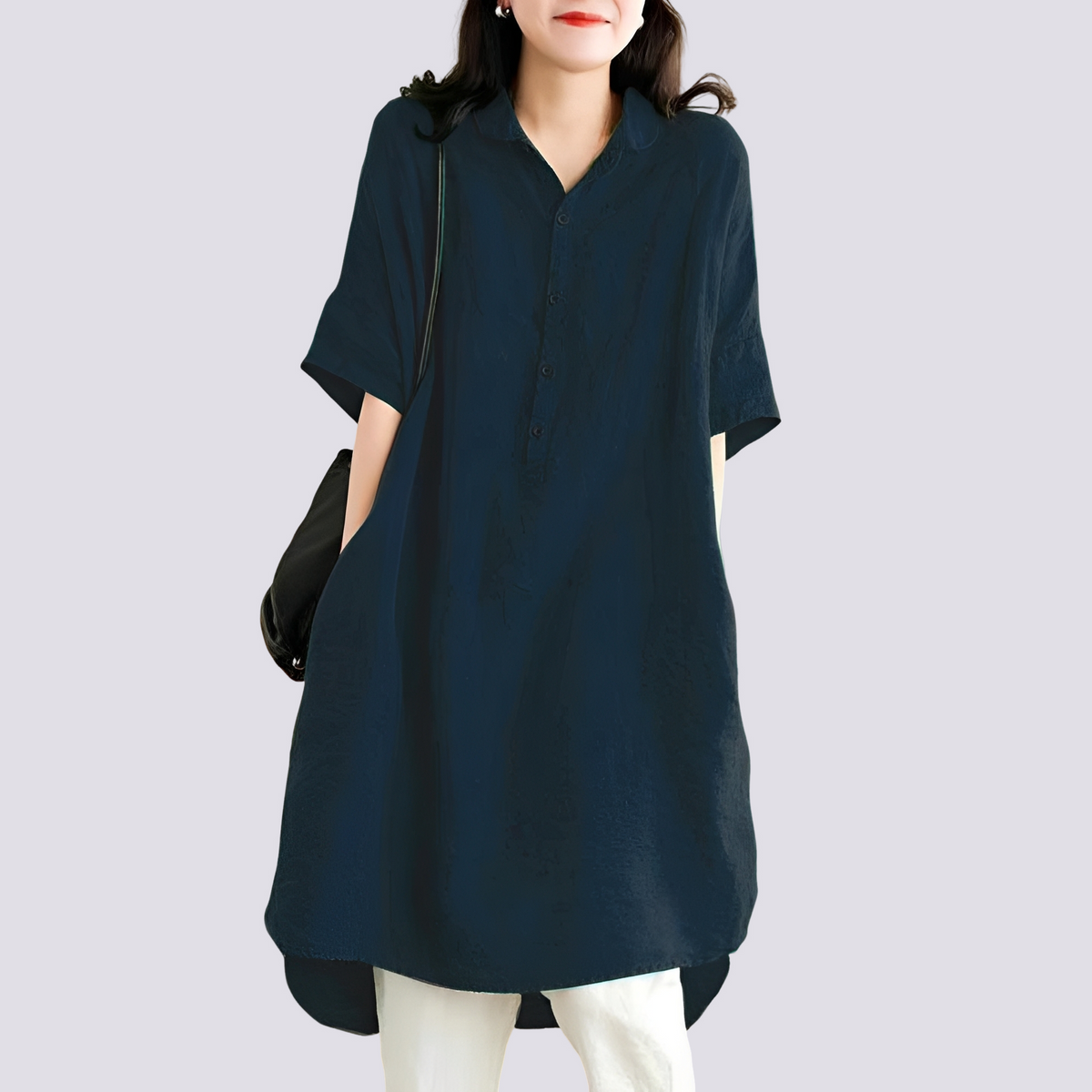 Deborah - Robe-chemise large et décontractée pour femmes