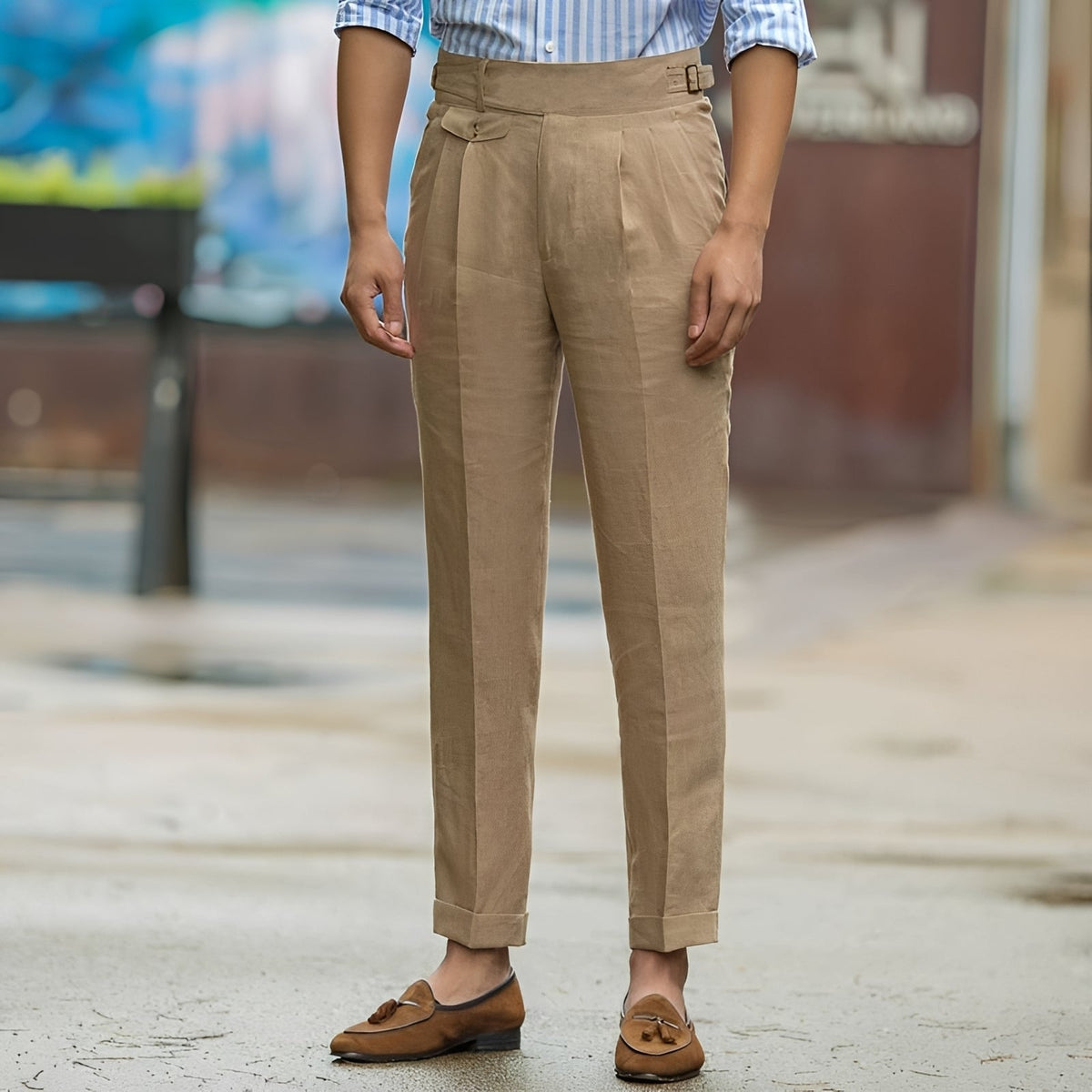 Randall - Pantalon Formelle à Taille Haute