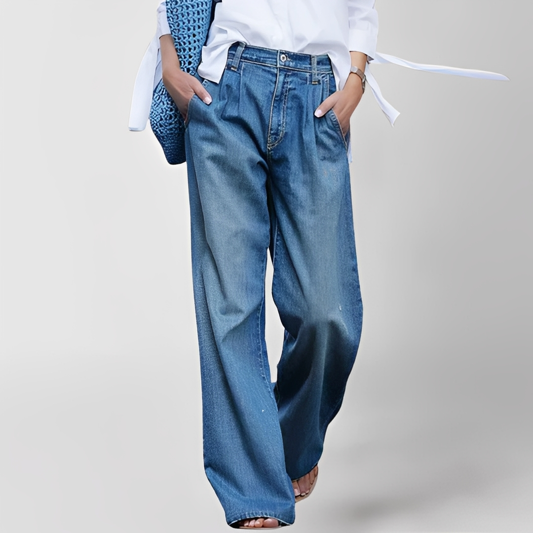 Elzza - Pantalon large et agréable pour femme