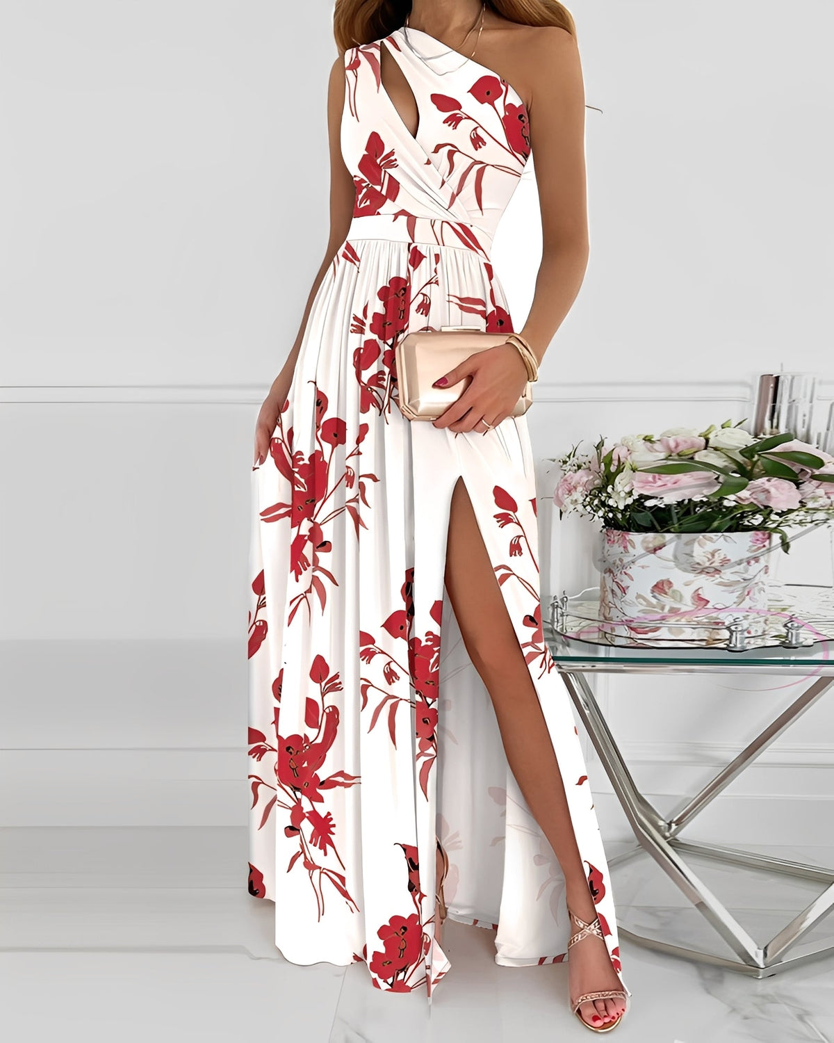 Carla - Robe de soirée chic avec fente pour femmes