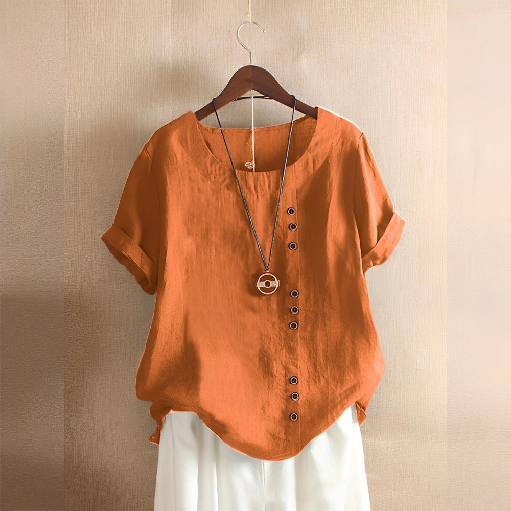 Corrine - Classique, ample chemise en lin pour femmes