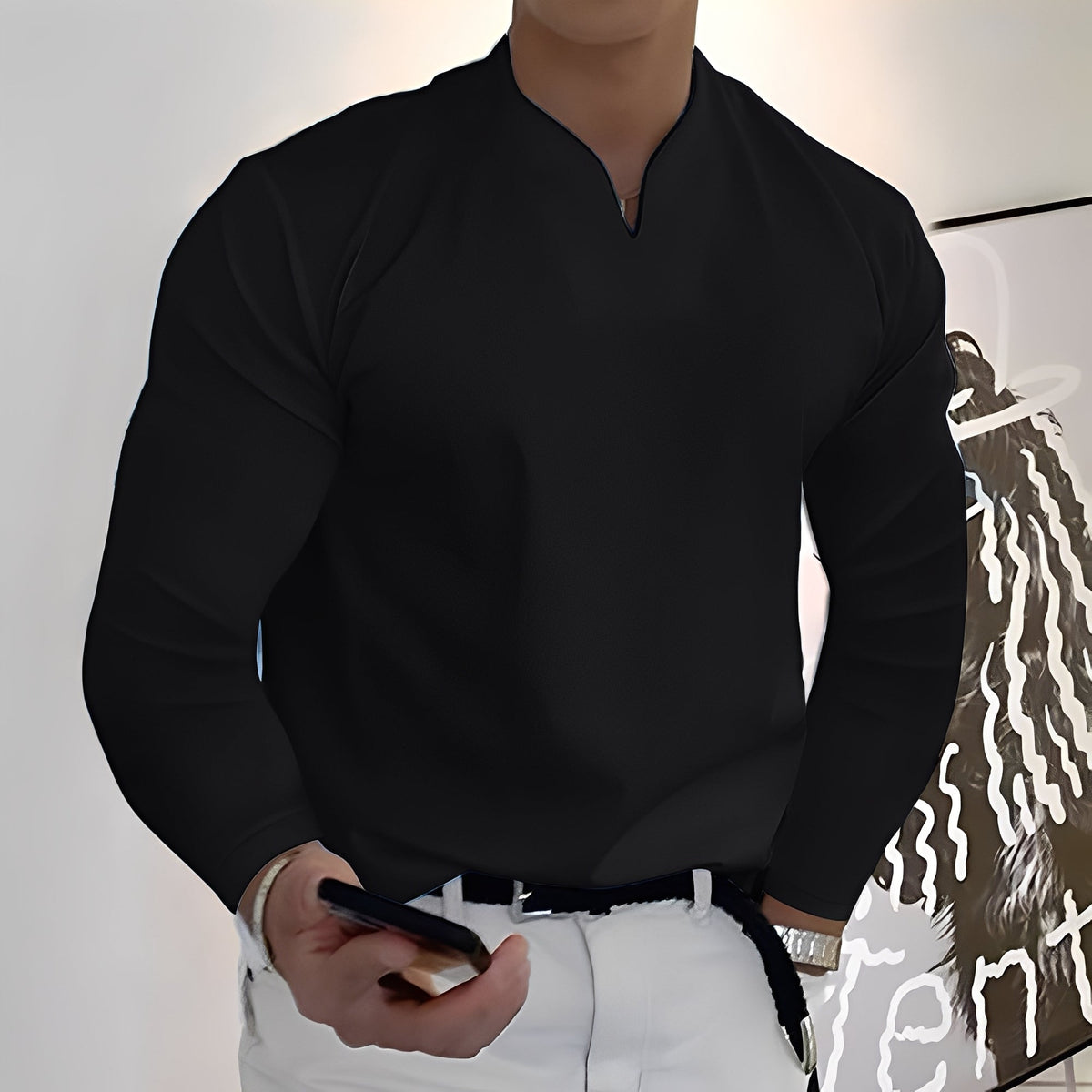 Corentin - Chemise pour homme manches longues et allure décontractée