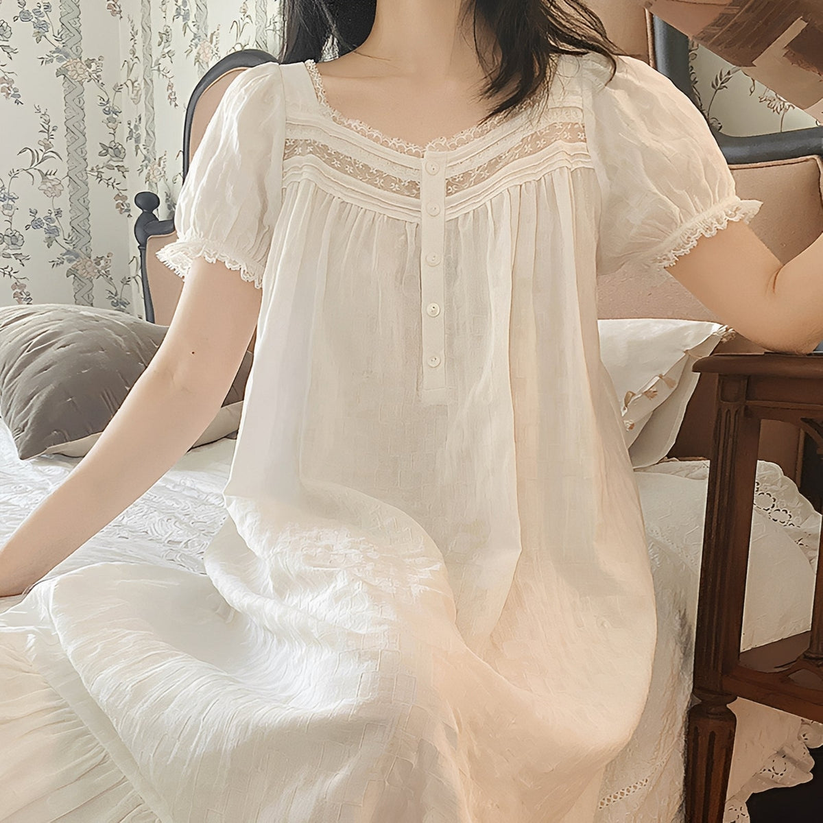 Rhonda - Robe agréable, à manches courtes et légère pour femmes